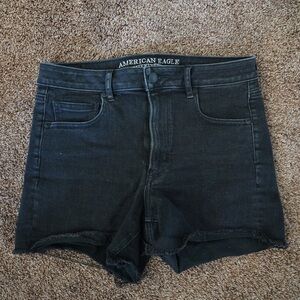 American Eagle Super High Rise Black Shorts size 10